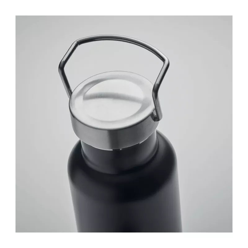 Butelka termiczna z recyklingu 500 ml IVES - Czarny (MO2234-03)