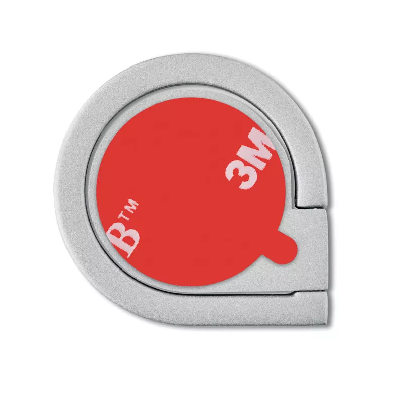 Uchwyt pierścieniowy na telefon z cynku DROP RING - Srebrny (MO9445-14)