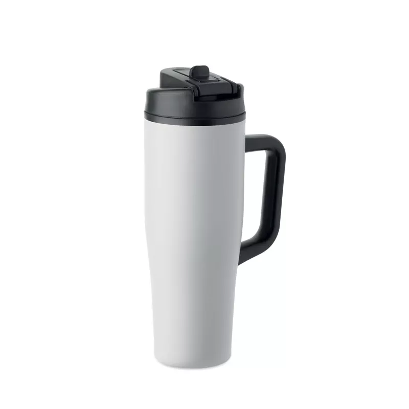 Kubek termiczny ze stali z recyklingu 900 ml ATLANTA - Bialy (MO3213-06)