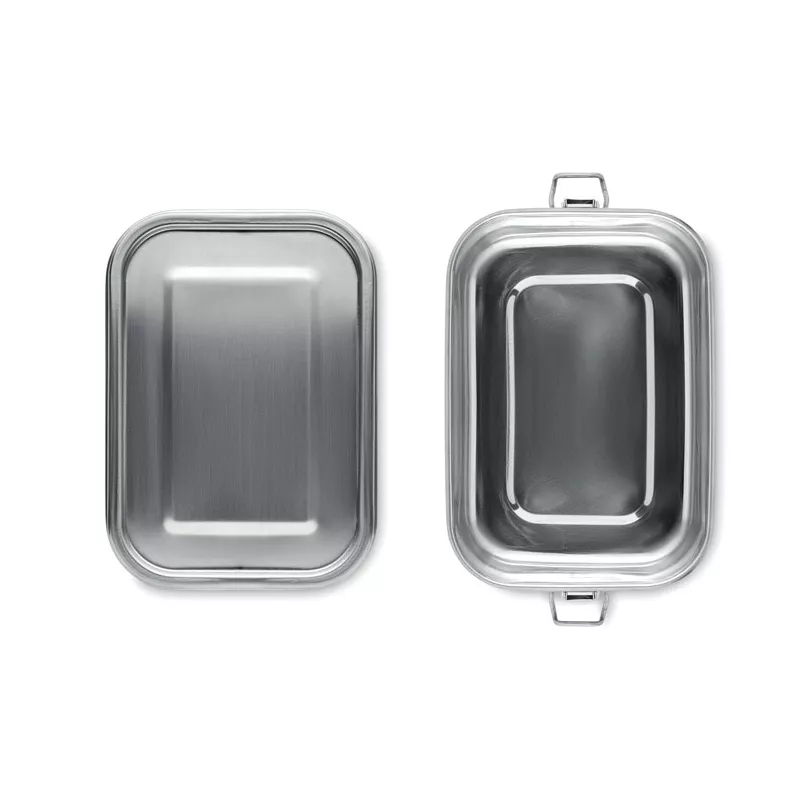 Lunchbox stalowy z klamrami 750 ml CHAN LUNCHBOX - Srebrny Mat (MO9938-16)