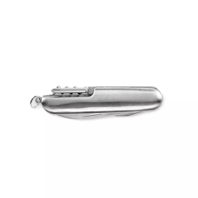 Scyzoryk z aluminium 5 funkcji MULTICHILLO - Srebrny (MO2531-14)