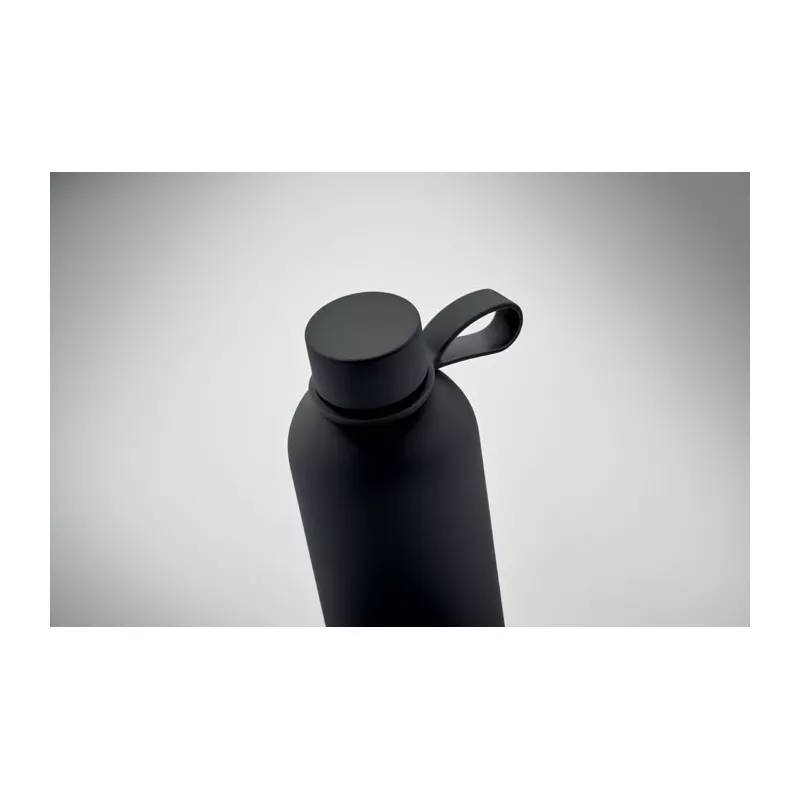 Butelka termiczna ze stali z recyklingu 500 ml EMERALD - Czarny (MO2315-03)