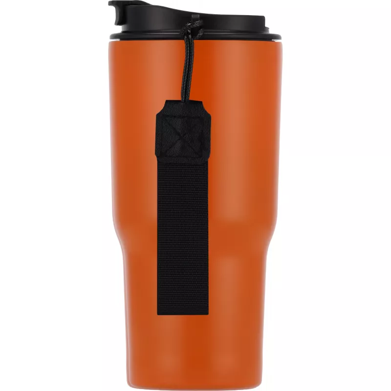 Kubek termiczny 550 ml ze stali z recyklingu DANA - pomarańczowy (8523910)