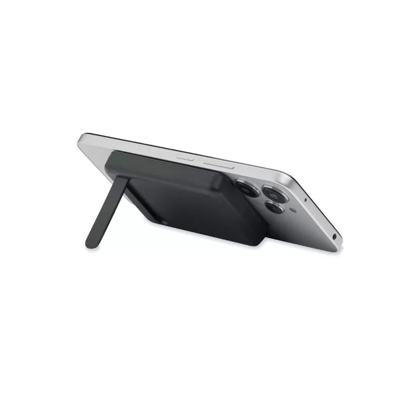 Zestaw z powerbankiem magnetycznym 5000 mAh ATLAS - Czarny (MO3177-03)