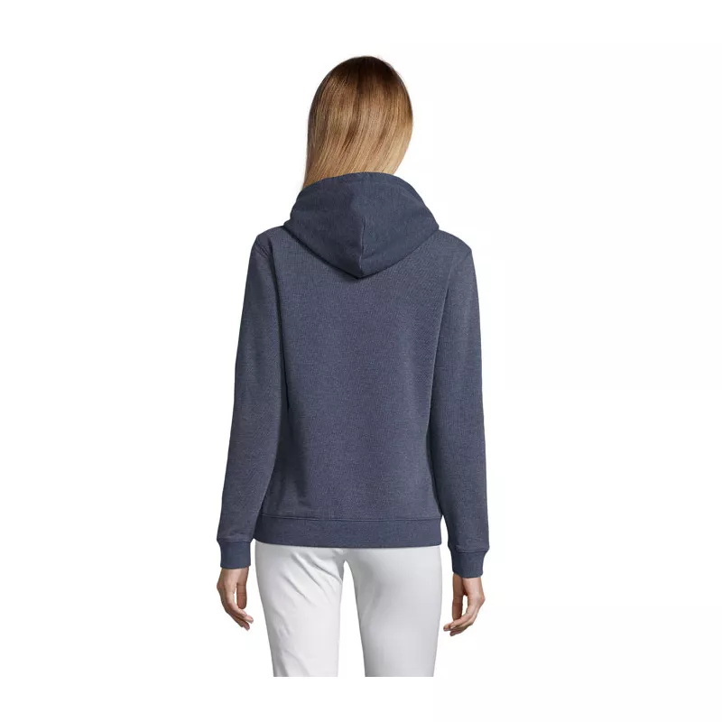 Bluza damska z kapturem 280 g/m² Sol's SPENCER WOMEN - Melanż Denim (S03103-HD)