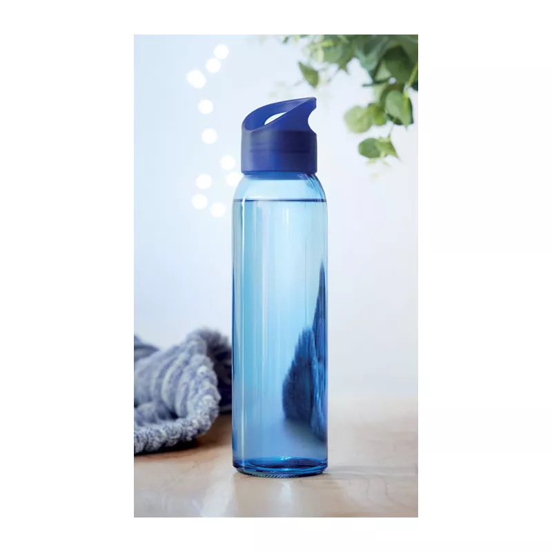 Butelka szklana z uchwytem 470 ml PRAGA - Niebieski (MO9746-37)