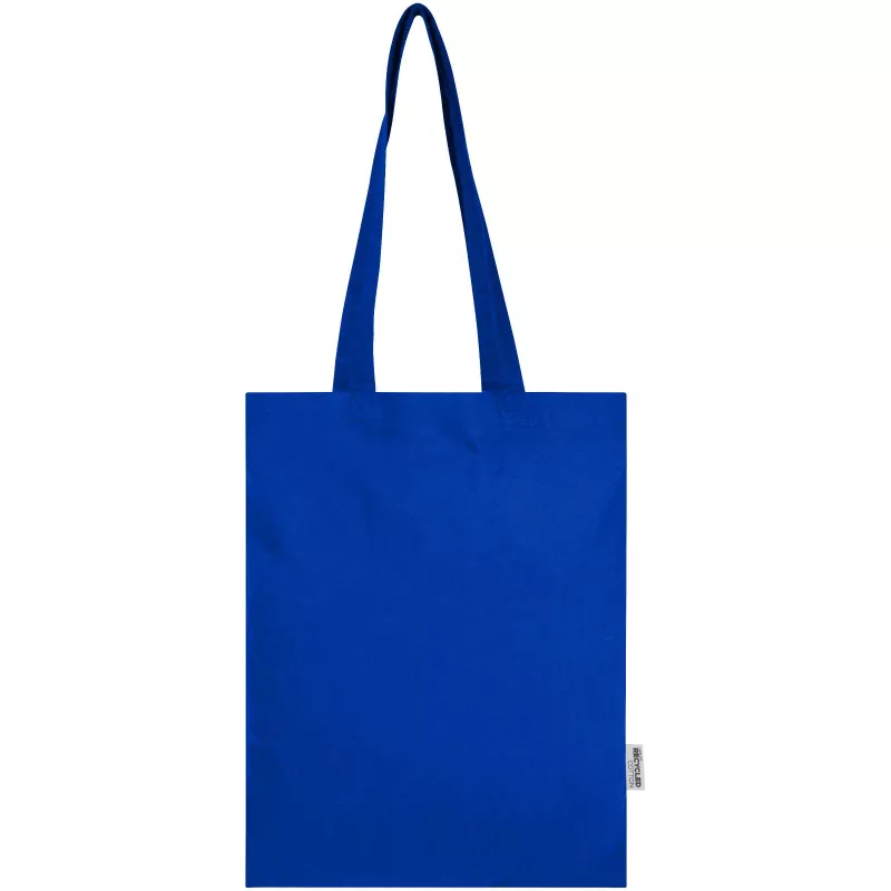 Madras Blend torba na zakupy z bawełny z recyklingu z certyfikatem GRS o gramaturze 140 g/m² i pojemności 7l - Błękit królewski (12076053)