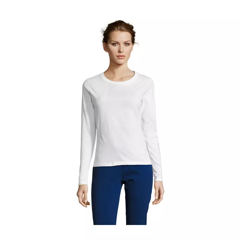 Longsleeve damski 150 g/m² Sol's MAJESTIC - Bialy (S11425-WH)