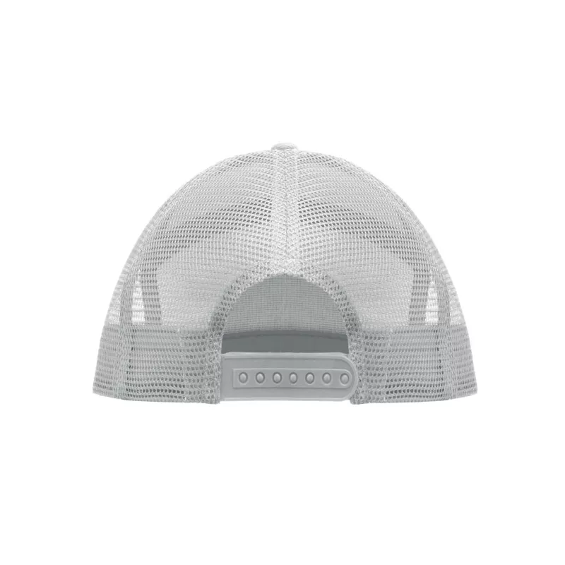 Czapka z płaskim daszkiem 7-panelowa BEAD - Bialy (MO2866-06)