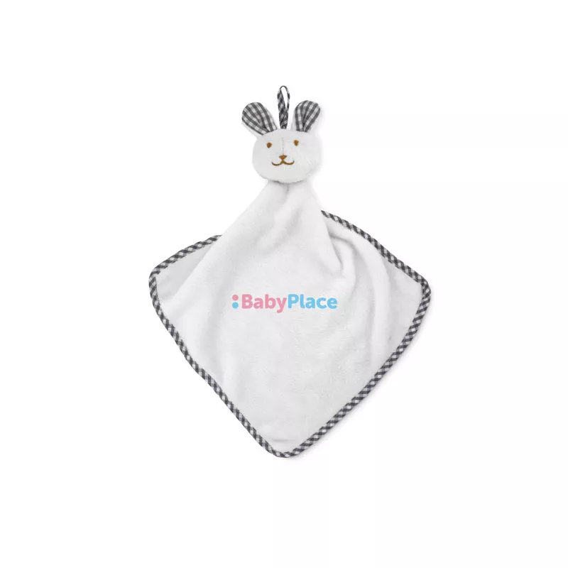 Ręcznik dziecięcy pluszowy z królikiem 180 g/m² HUG ME - Bialy (MO9777-06)