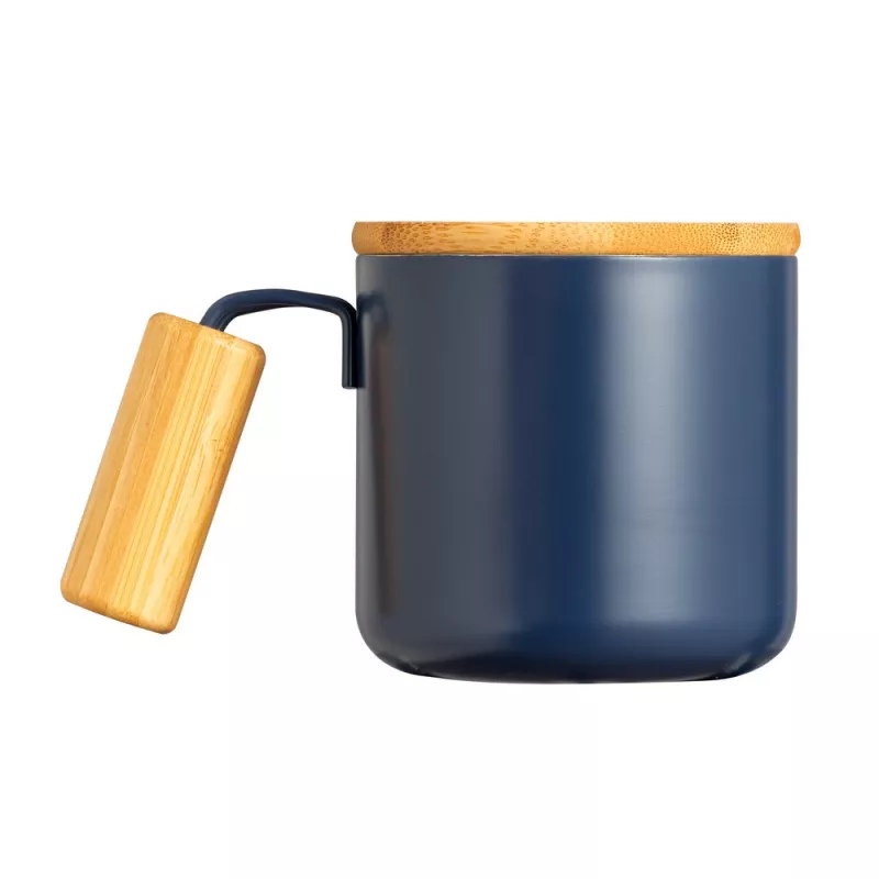 Kubek termiczny ze stali nierdzewnej z recyklingu 330 ml - granatowy (V1316-04)