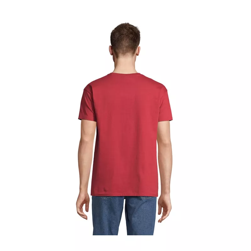 Koszulka męska bawełniana 190 g/m² Sol's IMPERIAL - Folk Red Twin (S11500-FR)