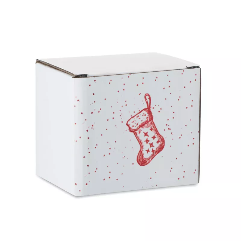 Kubek ceramiczny świąteczny 300 ml FESTIMUG - Czerwony (CX1571-05)