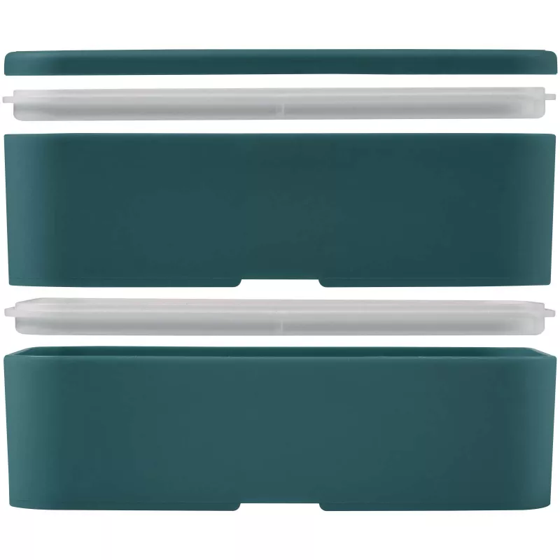 MIYO POP dwupoziomowe pudełko śniadaniowe 700+700 ml - Deep Sea Green (21077964)