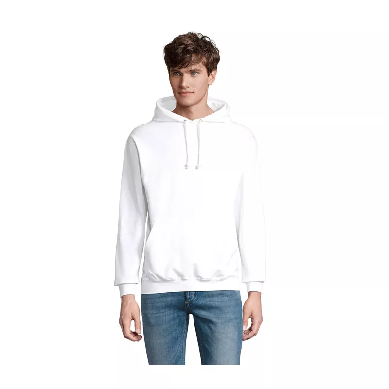 Bluza unisex z kapturem 280 g/m² Sol's CONDOR - Bialy (S03815-WH)