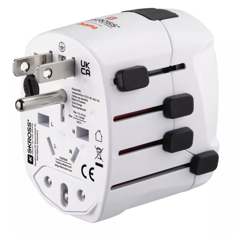 Adapter podróżny Skross for Hama Pro - biały (VH050-02)