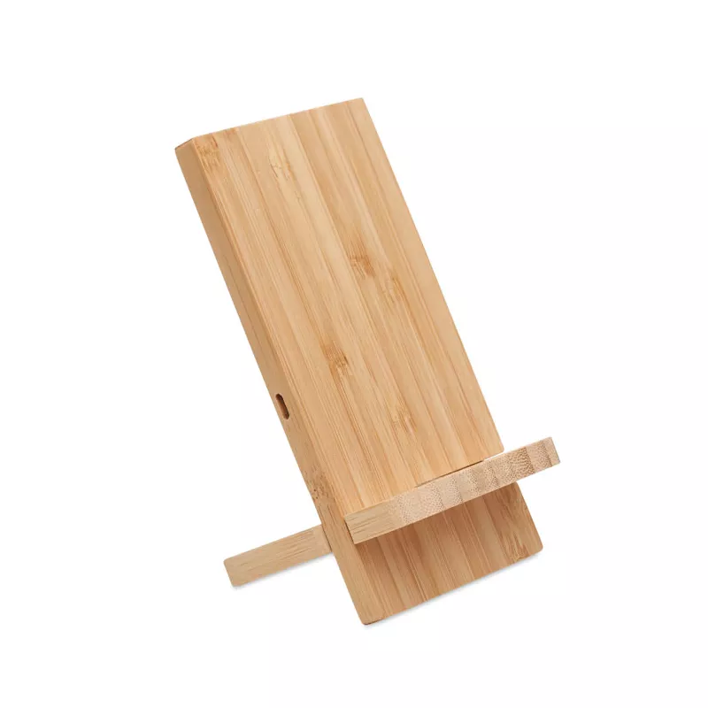 Ładowarka bezprzewodowa bambusowa 10W WHIPPY PLUS - Drewna (MO6277-40)