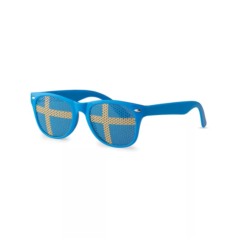 Okulary przeciwsłoneczne kibica FLAG FUN - Niebieski (MO9275-04)