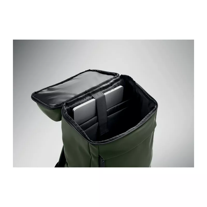 Plecak na laptop 15" z PU BOULDER - Ciemnozielony (MO3122-60)