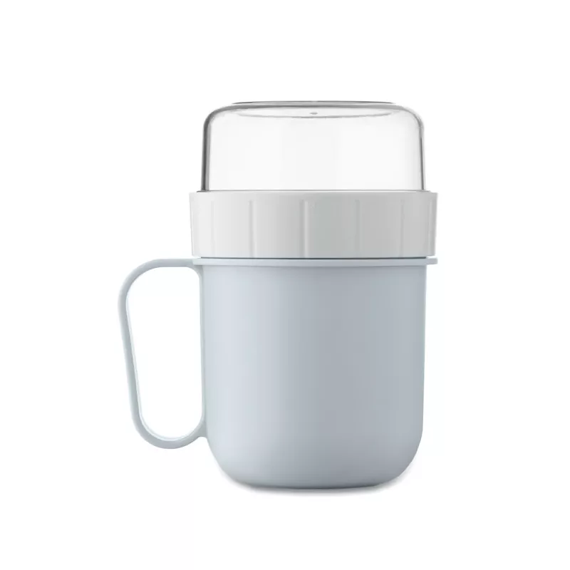 Kubek śniadaniowy z pojemnikiem 450 ml CUP ON GO - Baby Blue (MO2679-66)