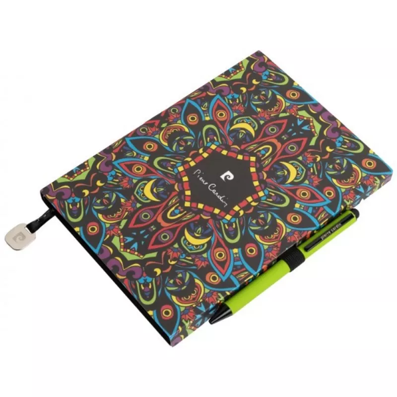 Notatnik A5 w kropki i długopis REPORTER Pierre Cardin - zielony (B3501203IP309)