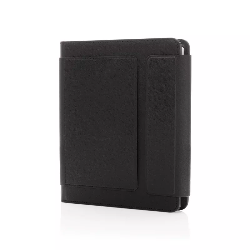 Teczka konferencyjna A5 Swiss Peak Heritage, notatnik, PU z recyklingu - black (P774.421)