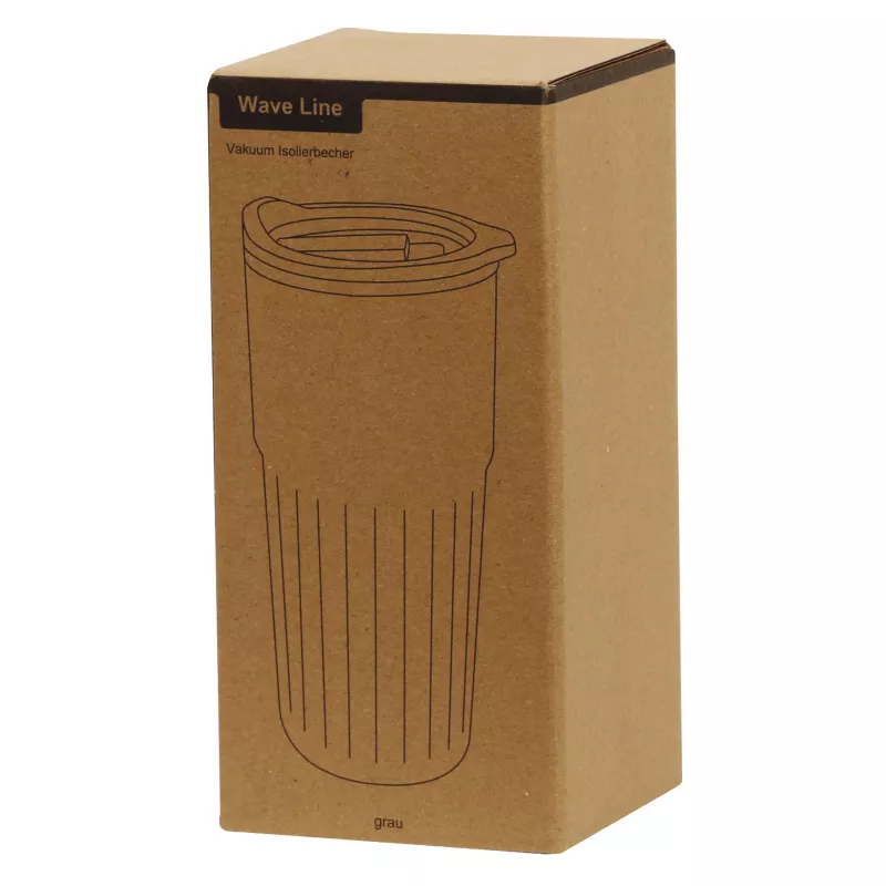 Próżniowy kubek 600 ml WAVE LINE - szary (56-0304714)