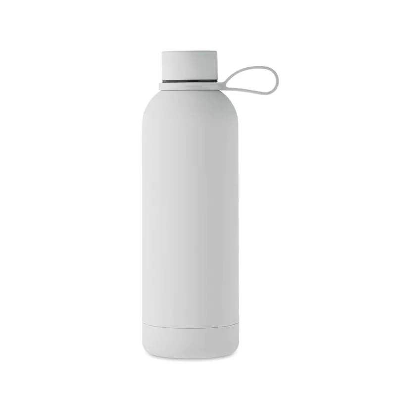 Butelka termiczna ze stali z recyklingu 500 ml EMERALD - Bialy (MO2315-06)