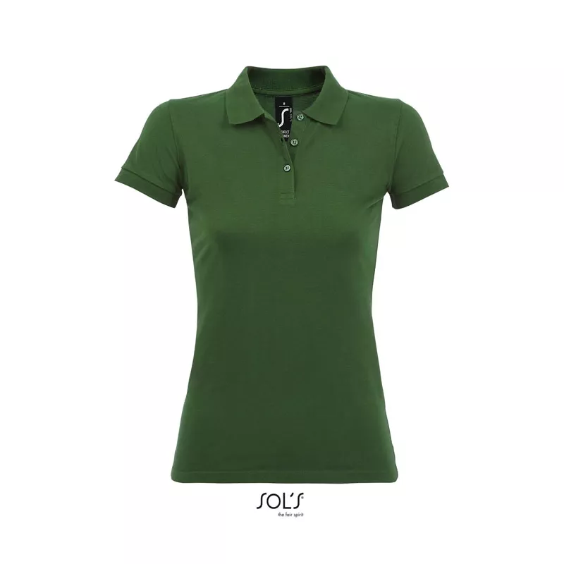 Polo damskie piqué 180 g/m² Sol's PERFECT WOMEN - Ciemno-Zielony (S11347-BO)