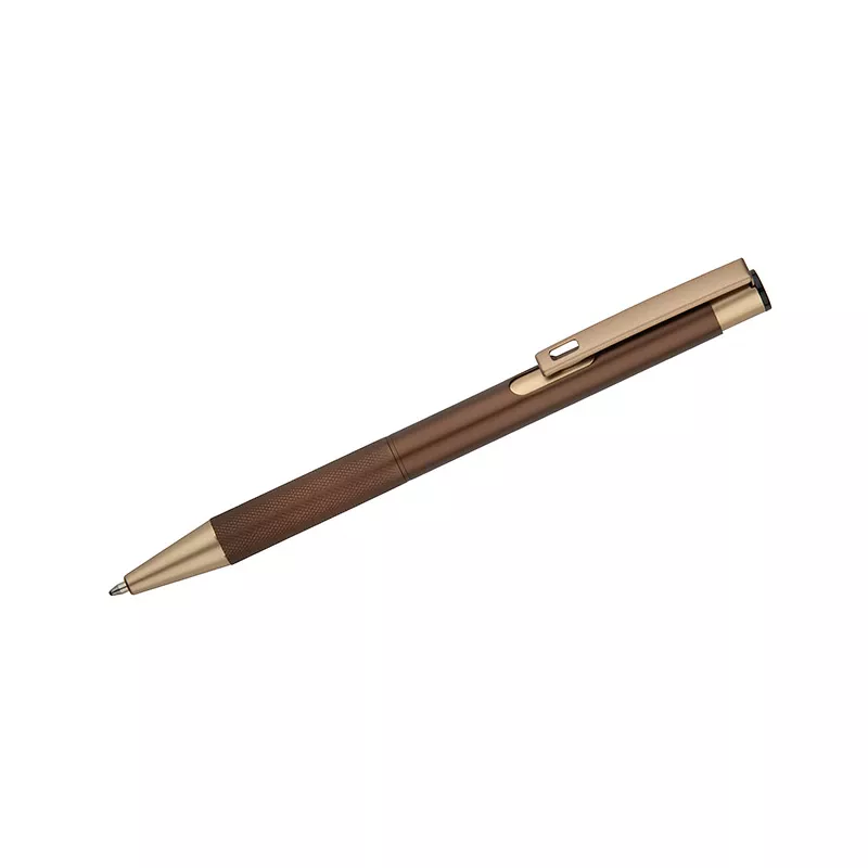 Długopis reklamowy metalowy VITE - brązowy (19689-09)