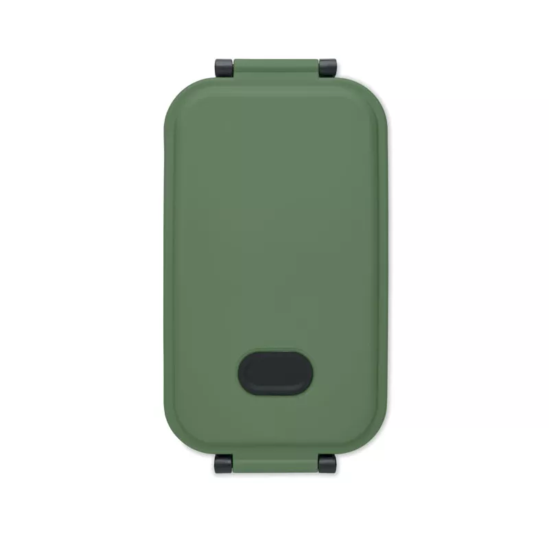 Lunchbox z PP z zaworem i klamrami 800 ml INDUS - Ciemnozielony (MO6855-60)