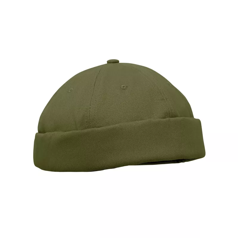 Czapka docker ze szczotkowanej bawełny 260 g/m² DOCK - Zieleń Wojskowa (MO2923-49)