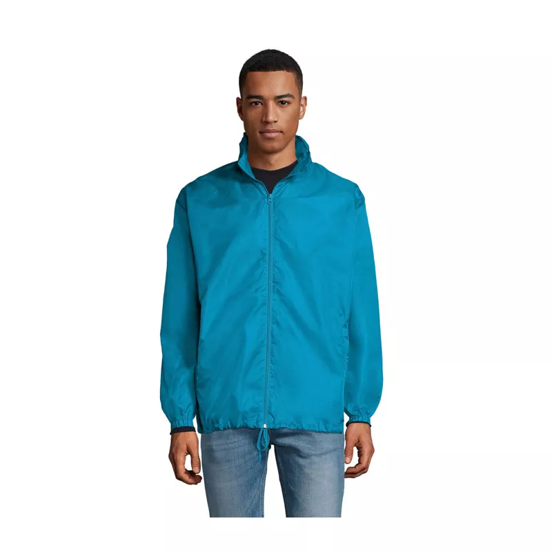 Wiatrówka unisex z kapturem 210 g/m² Sol's SHIFT - Aqua (S01618-AQ)
