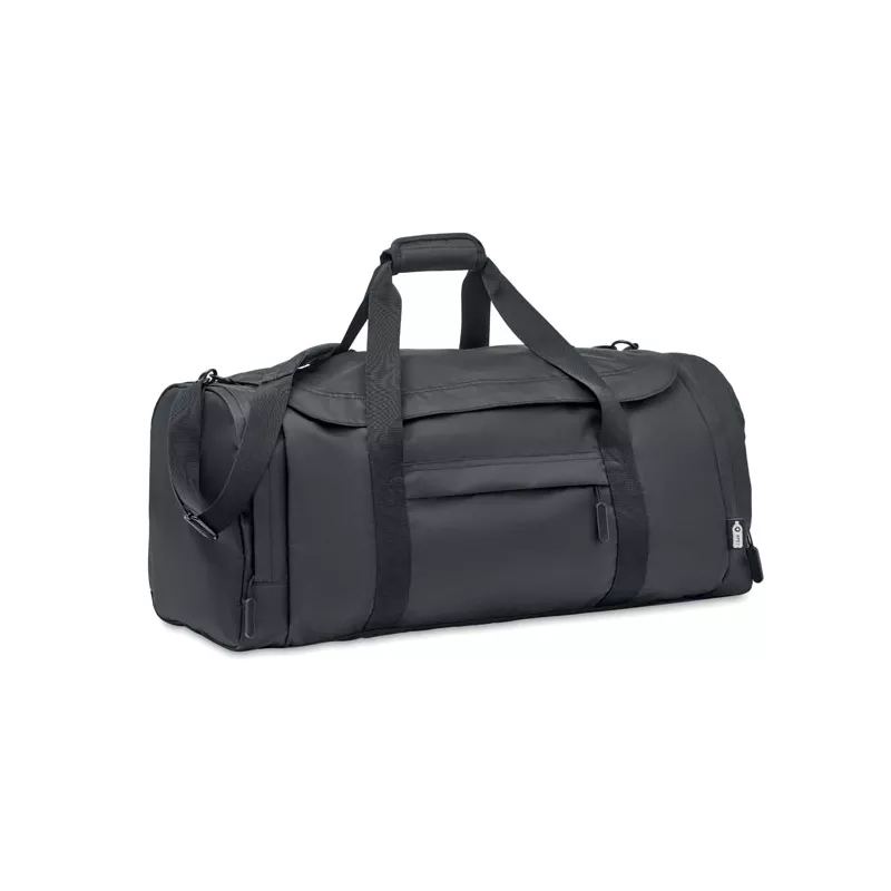 Torba sportowa duża z RPET 300D VALLEY DUFFLE - Czarny (MO2053-03)