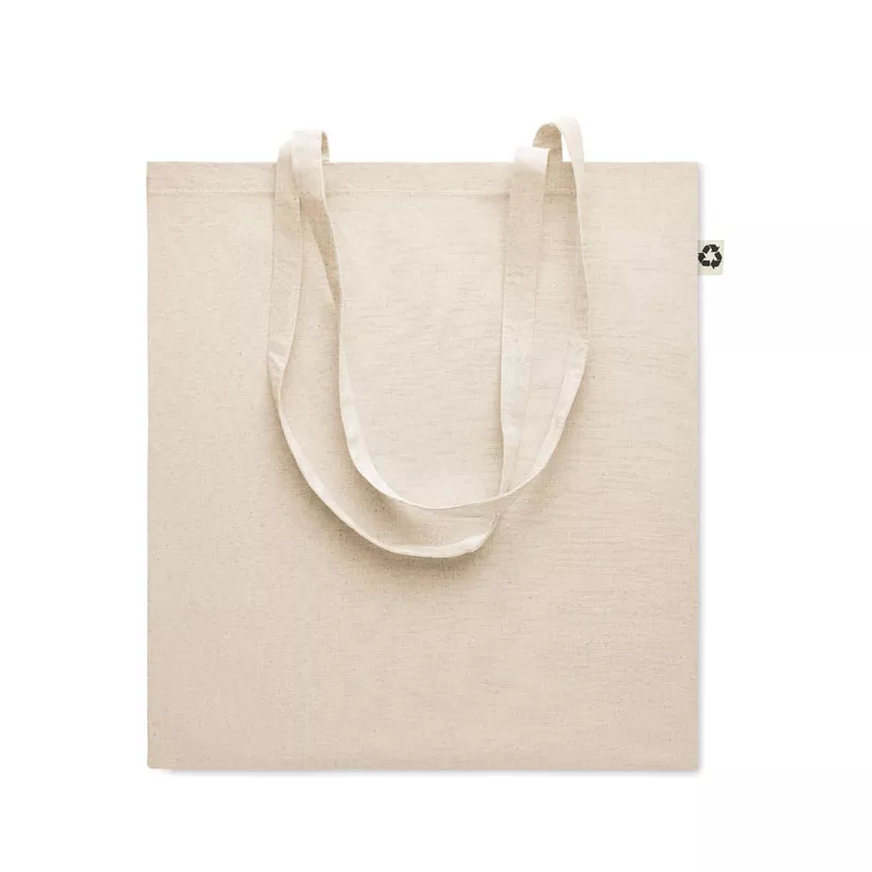 Torba na zakupy z bawełny z recyklingu 140 g/m² ZOCO - Bezowy (MO6673-13)