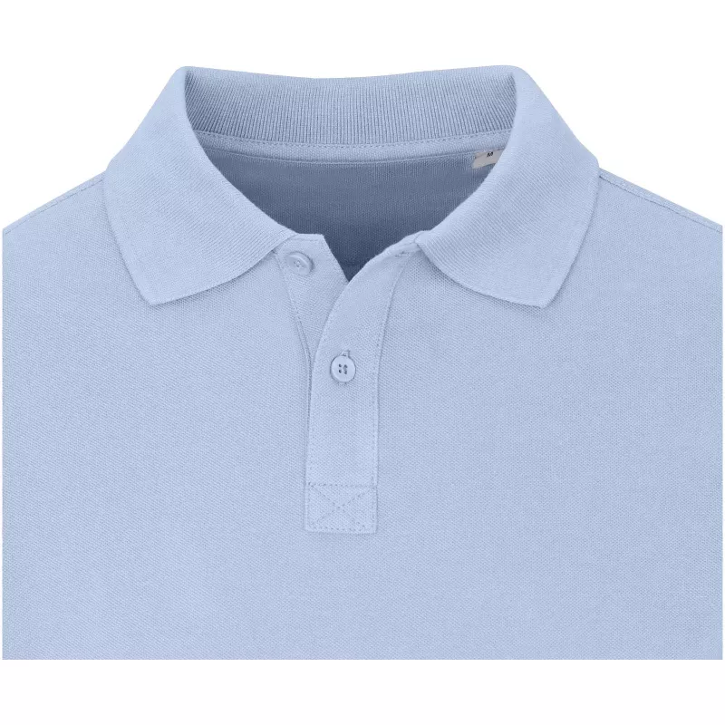 Męskie polo Oakville z długim rękawem - Niebieski mgła (38086-MISTBLUE)