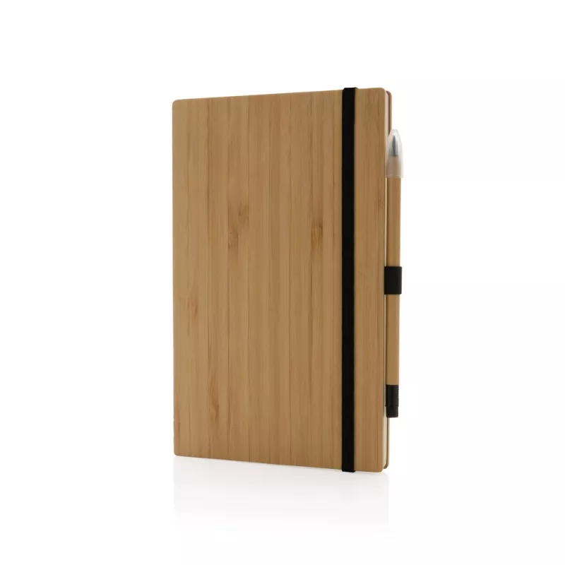 Bambusowy notatnik A5 z ołówkiem Infinity - brązowy (P774.469)