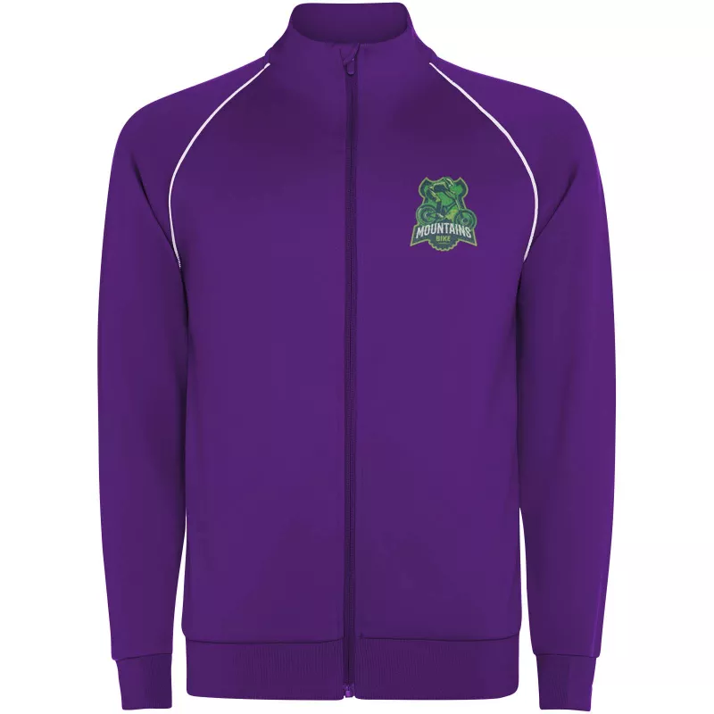 Męska bluza Valier z zamkiem błyskawicznym na całej długości - Mauve (R0437-MAUVE)