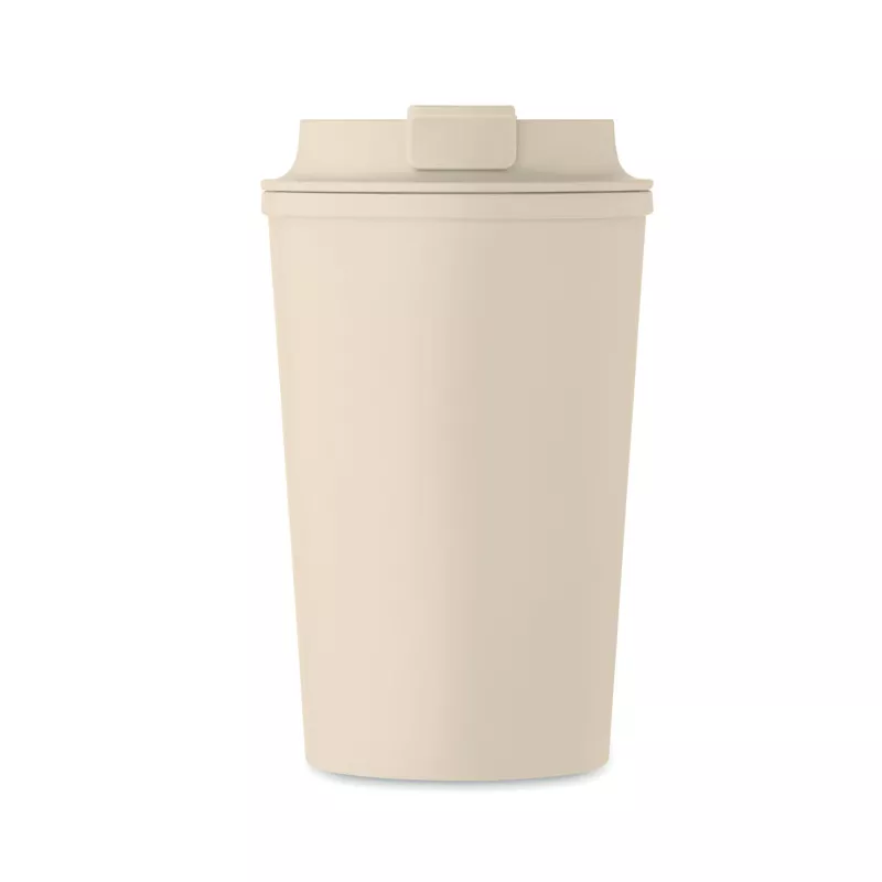 Kubek dwuścienny z PLA 350 ml BEIBAKU - Bezowy (MO2310-13)