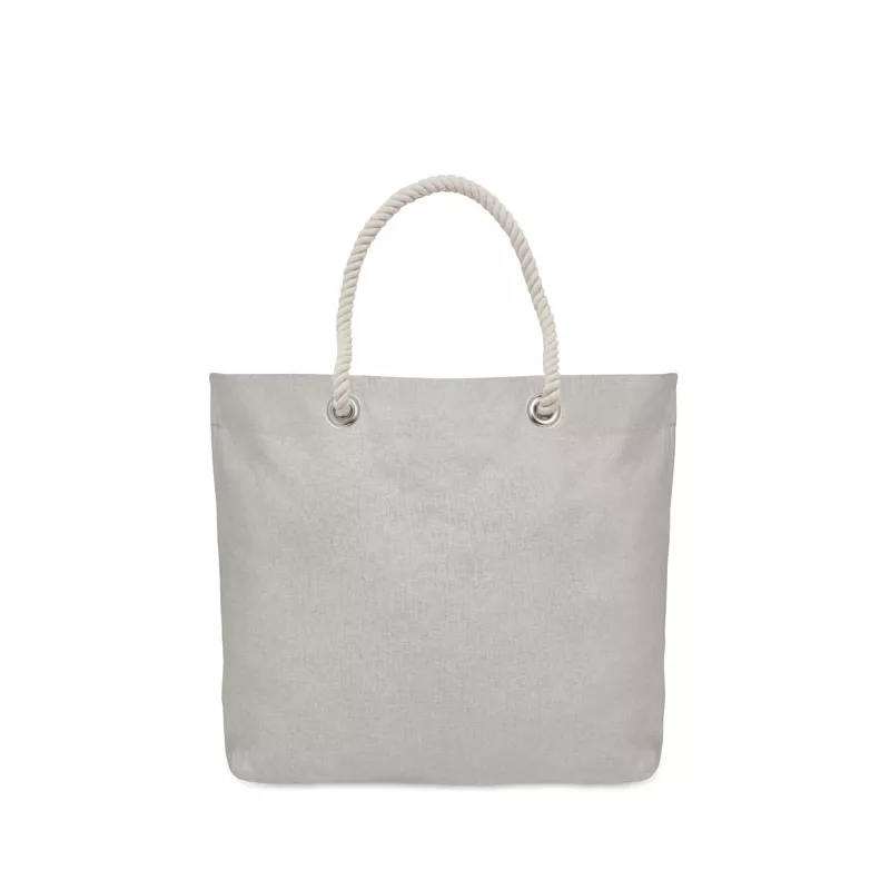 Torba plażowa z bawełny z recyklingu 220 g/m² MARE - Szary (MO2188-07)