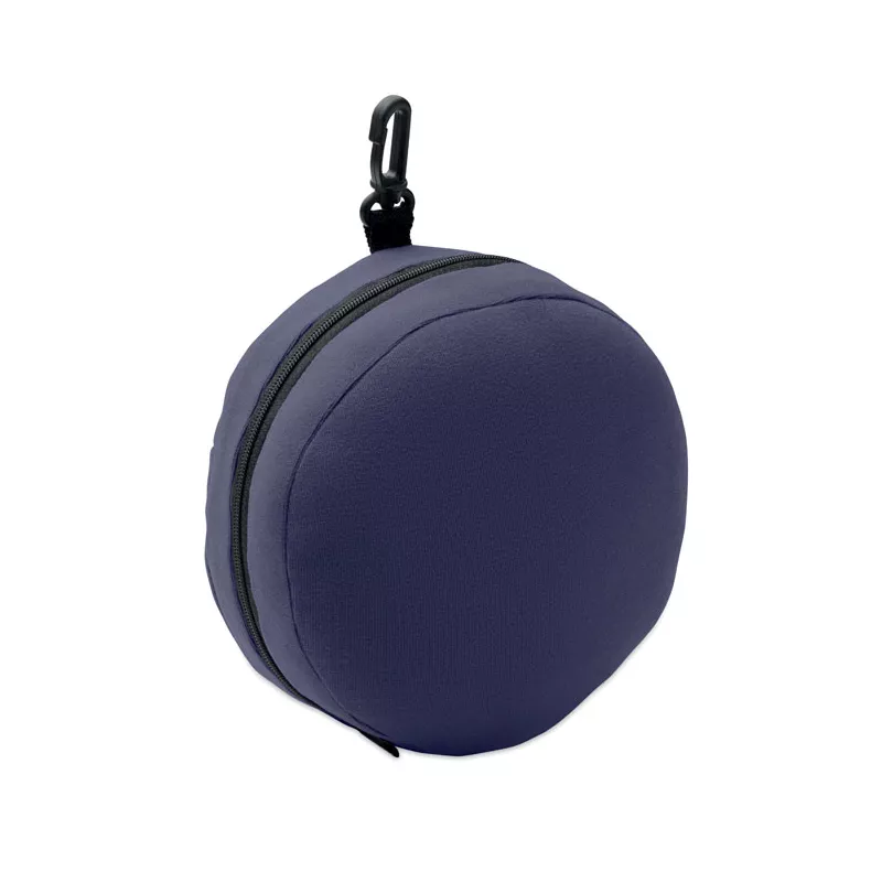 Poduszka podróżna 2 w 1 z maską na oczy SOFT NUIT - Niebieski (MO2907-04)