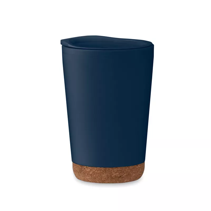 Kubek dwuścienny z korkową podstawą 300 ml CO - Francuski Granat (MO2446-85)