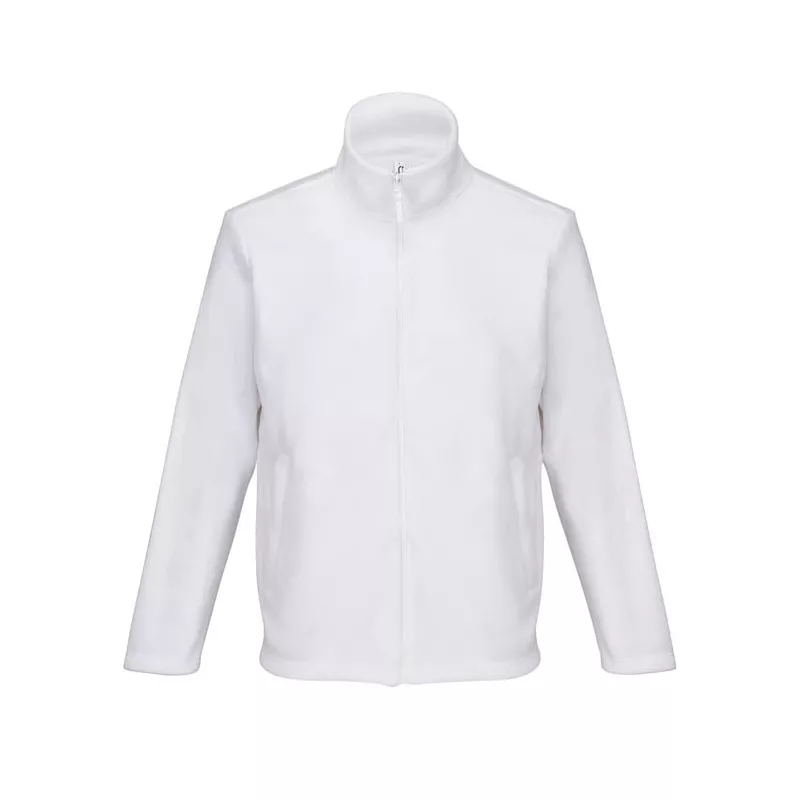Polar rozpinany z recyklingu Sol's NITRO - Bialy (S04759-WH)