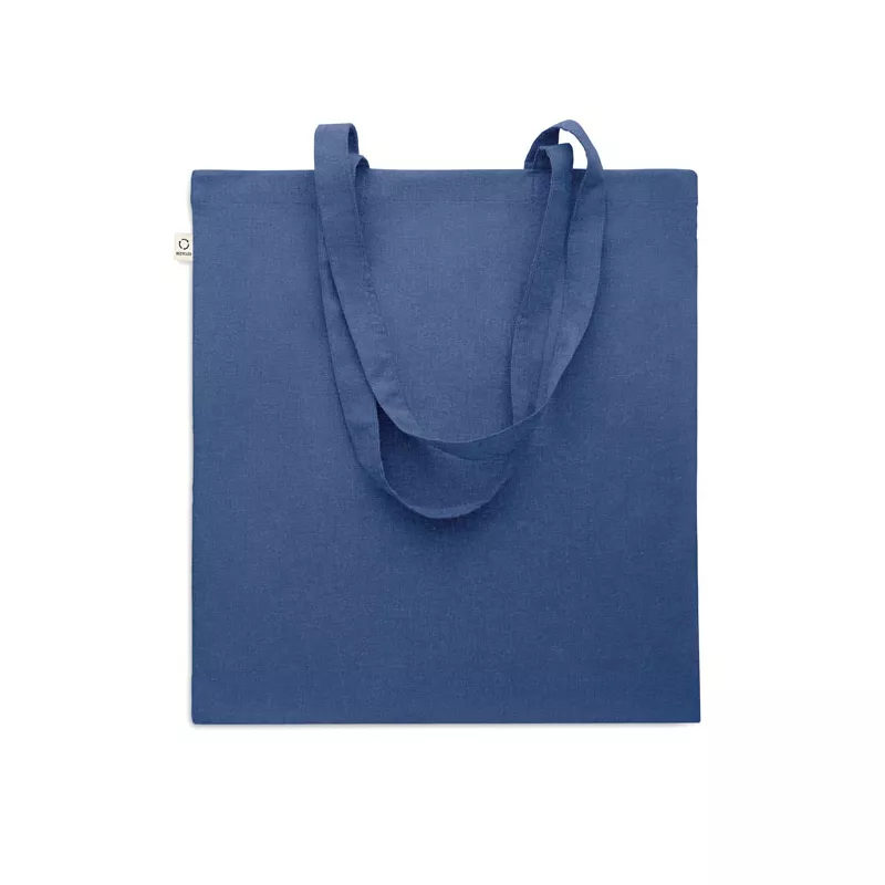 Torba z bawełny z recyklingu 140 g/m² VIVEKA COLOUR - Niebieski (MO2302-37)