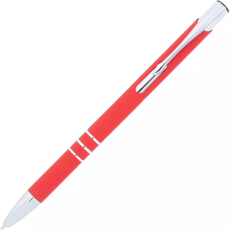 Długopis metalowy soft touch NEW JERSEY - czerwony (055505)