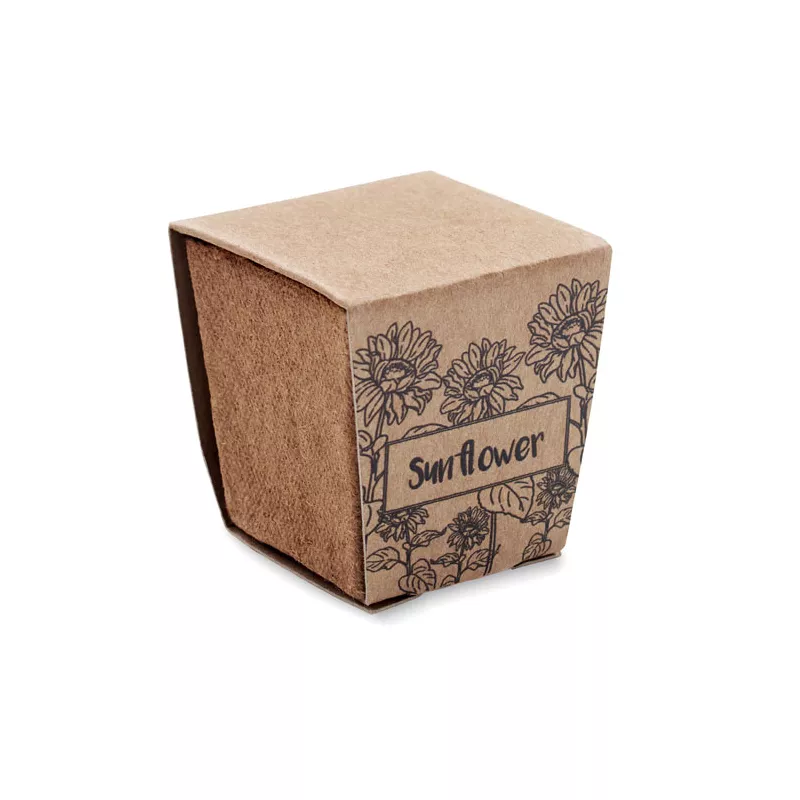 Zestaw do uprawy słonecznika w doniczce SUNFLOWER KIT - Bezowy (MO2411-13)