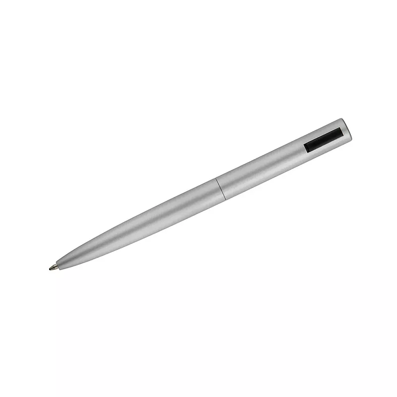 Długopis z recyklingowanego aluminium i satynową powłoką JAKU - srebrny (19744-00)