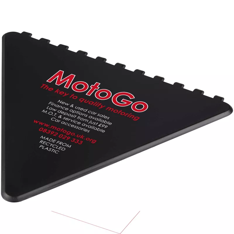 Frosty triangular recycled plastic ice scraper - Czarny (21049890)