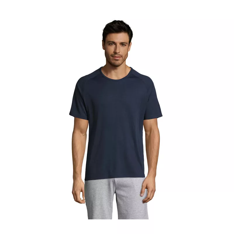 Koszulka sportowa męska raglan 140 g/m² Sol's SPORTY - French Navy (S11939-FN)