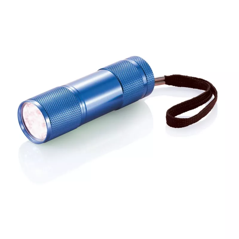 Latarka 9 LED Quattro - niebieski (P513.275)